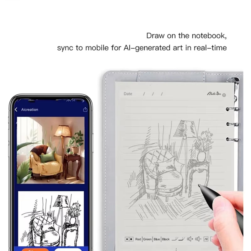 New-Syncify Digital Sketchbook Pro V2, Bluetooth 5.0 Smart Sync Pen & Digital Notebook, Writing & Note-Taking Tool