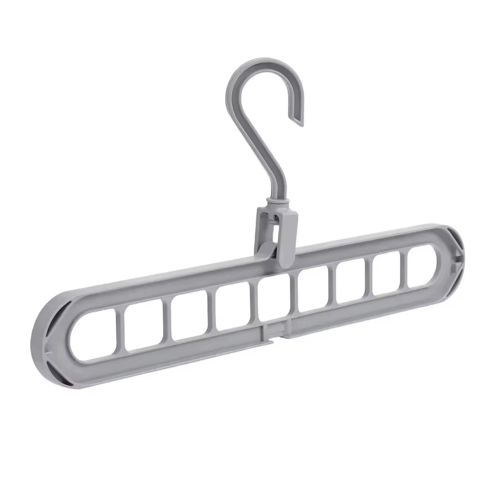 9-Hole Wardrobe Storage Rack Multifunctional Foldable Clothes Drying Rack Storage Clothes Rack Space-Saving Clothes Hanger