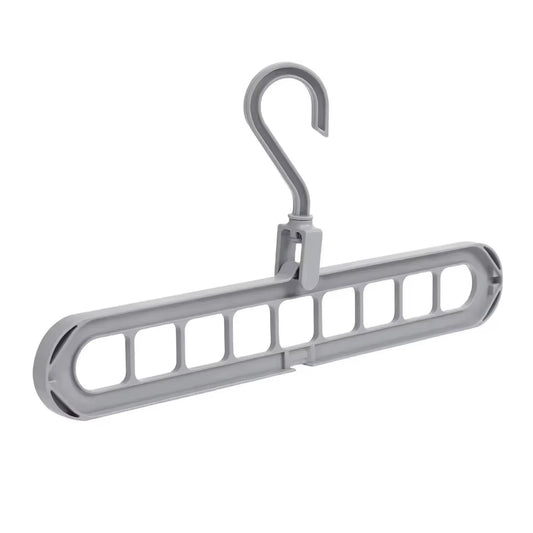 9-Hole Wardrobe Storage Rack Multifunctional Foldable Clothes Drying Rack Storage Clothes Rack Space-Saving Clothes Hanger